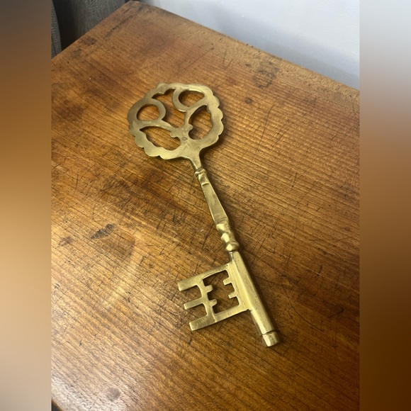 Other - Vintage Skeleton Brass Key Approximately 11" Tall